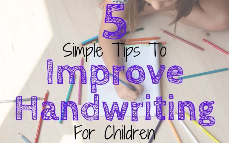 5 Simplicity Tips to Improve Handwriting for Children
